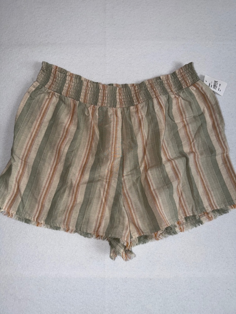 NWT Planet Golf Elastic Waist Striped Shorts